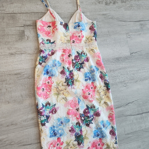 Dress the Population Joelle Floral Lace Sheath Dress L NWOT - Picture 5 of 9